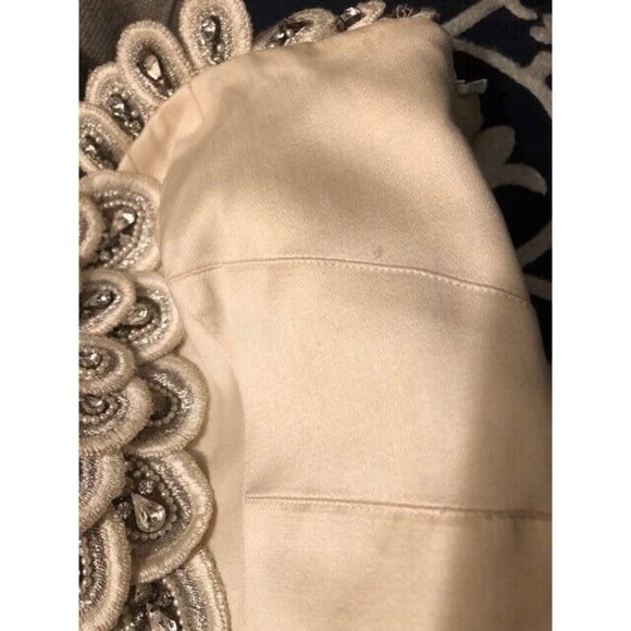 NWT $10K TEMPERLEY LONDON  SATIN SILK BEADED BODICE WEDDING GOWN SZ US 4 UK 8 - Picture 11 of 16